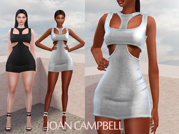 Sims 4 — Lucy Dress by Joan_Campbell_Beauty_ — 11 swatches Custom thumbnail Original mesh Hq compatible