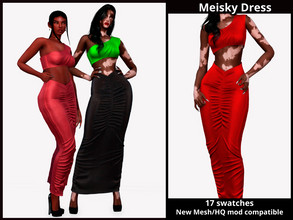 Sims 4 — Meisky Dress by couquett — fancy dress for your sims this dress have all map done avaible from Teen to elder