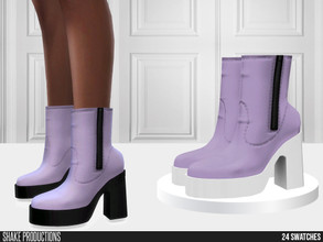 Sims 4 — 840 - High Heel Boots by ShakeProductions — Shoes/Heels New Mesh All LODs Handpainted 24 Colors