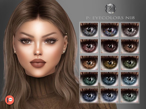 Sims 4 — PATREON - (Early Access) EYECOLORS N18 by ZENX — -Base Game -All Age -For Female -15 colors -Works with all of
