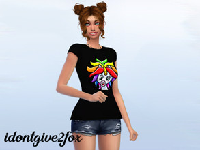 Sims 4 — Unicorn T-shirts  by AimeeDMay — 13 colors of T-shirts for teens, young adults, adults, and elders. Colorful,