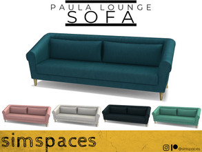 Sims 4 — Paula Lounge - sofa by simspaces — Part of the Paula Lounge set: chic and sophisticated with touches of gold,