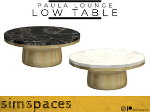 Sims 4 — Paula Lounge - low table by simspaces — Part of the Paula Lounge set: gold and marble - the foundations of high