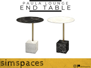 Sims 4 — Paula Lounge - end table by simspaces — Part of the Paula Lounge set: gold and marble - the foundations of high
