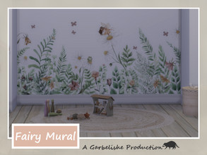 Sims 4 — Fairy Mural by Garbelishe — This is an individual Mural so it can be placed where you like. Includes matching
