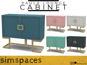 Sims 4 — Paula Lounge - cabinet by simspaces — Part of the Paula Lounge set: it's a cabinet, but no one knows what's in