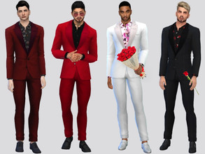 Sims 4 — Valentine's Date Suit by McLayneSims — TSR EXCLUSIVE Standalone item 8 Swatches MESH by Me NO RECOLORING Please