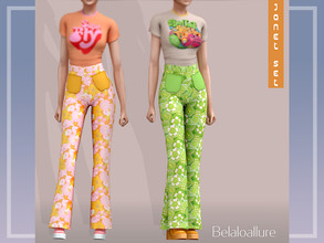 Sims 4 — Belaloallure_Janet pants (patreon) by belal19972 — Simple 70s inspired pants for your sim s,enjoy :) 