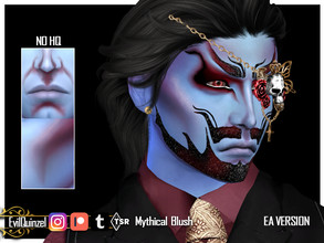 Sims 4 — Mythical Blush EA Version by EvilQuinzel — EA and overlay skin version. - Blush category; - Female and male; -