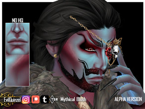 Sims 4 — Mythical Blush Alpha Version by EvilQuinzel — Alpha skin version. - Blush category; - Female and male; - Teen +
