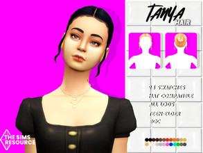 Sims 4 — Tanya Hair by sehablasimlish — I hope you like it and enjoy it.