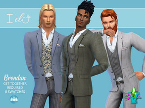 Sims 4 — I Do Brendan by SimmieV — When it's time to get together for your big day, this ensemble will keep you looking