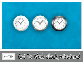 Sims 4 — GTW clock by so87g — cost: 150$, 3 colors, you can found it in electronics - clock. NEW features of the object: