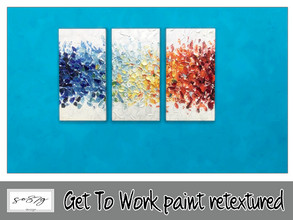 Sims 4 — GTW paint by so87g — cost: 500$, 3 colors, you can found it in decor - decor (wall). NEW features of the object: