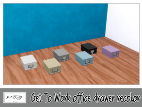 Sims 4 — GTW office drawer by so87g — cost: 200$, 6 colors, you can found it in decor - clutter. NEW features of the
