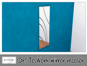 Sims 4 — GTW mirror by so87g — cost: 650$, 6 colors, you can found it in decor - mirror. NEW features of the object: