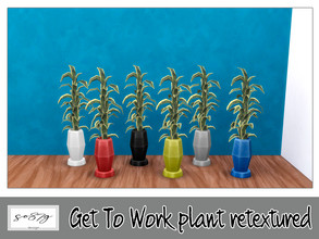 Sims 4 — GTW plant by so87g — cost: 100$, 6 colors, you can found it in decor - plant. NEW features of the object: