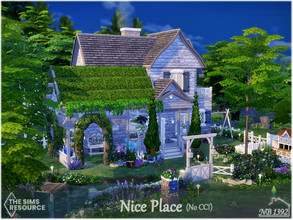 Sims 4 — Nice Place (No CC!) by nobody13922 — A small, cozy cottage surrounded by a beautiful and flowery garden. Idyllic