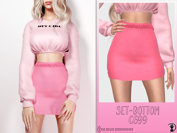 Sims 4 — Set-Bottom C699 by Daph's — 10 Swatches Compatible with HQ mod Works with all of skins Custom Thumbnail New Mesh