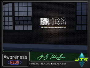 Sims 4 — Ehlers-Danlos Awareness Neon Wall Light by JCTekkSims — Created by JCTekkSims