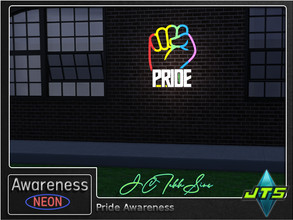 Sims 4 — Pride Awareness Neon Wall Light by JCTekkSims — Created by JCTekkSIms
