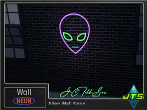 Sims 4 — Alien Neon Wall Light by JCTekkSims — Created by JCTekkSims