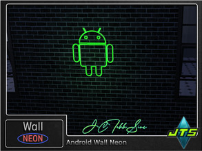 Sims 4 — Android Neon Wall Light by JCTekkSims — Created by JCTekkSims