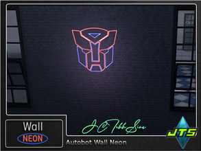 Sims 4 — Autobot Neon Wall Light by JCTekkSims — Created by JCTekkSims