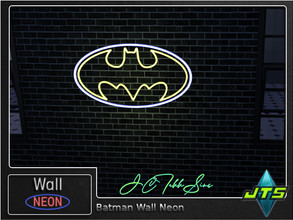 Sims 4 — Batman Neon Wall Light by JCTekkSims — Created by JCTekkSims