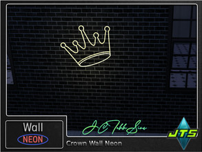 Sims 4 — Crown Neon Wall Light by JCTekkSims — Created by JCTekkSims