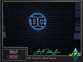 Sims 4 — DC Comics Neon Wall Light by JCTekkSims — Created by JCTekkSims