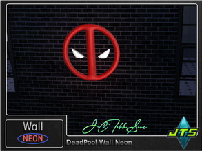 Sims 4 — Deadpool Neon Wall Light by JCTekkSims — Created by JCTekkSims