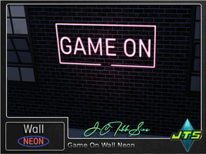 Sims 4 — Game On Neon Wall Light by JCTekkSims — Created by JCTekkSims