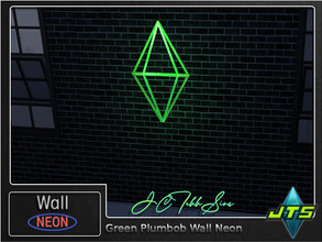 Sims 4 — Green Plumbob Neon Wall Light by JCTekkSims — Created by JCTekkSims