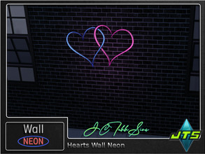 Sims 4 — Hearts Neon Wall Light by JCTekkSims — Created by JCTekkSIms