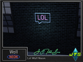 Sims 4 — LOL Neon Wall Light by JCTekkSims — Created by JCTekkSims