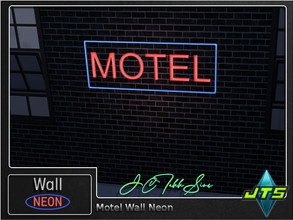 Sims 4 — Motel Neon Wall Light by JCTekkSims — Created by JCTekkSims