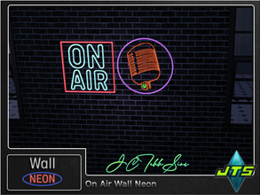 Sims 4 — On Air Neon Wall Light by JCTekkSims — Created by JCTekkSims