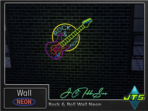 Sims 4 — Rock & Roll Neon Wall Light by JCTekkSims — Created by JCTekkSims