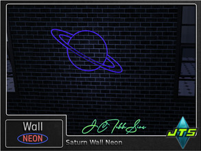 Sims 4 — Saturn Neon Wall Light by JCTekkSims — Created by JCTekkSims