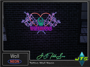 Sims 4 — Tattoo Neon Wall Light by JCTekkSims — Created by JCTekkSims