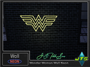 Sims 4 — Wonder Woman Neon Wall Light by JCTekkSims — Created by JCTekkSims