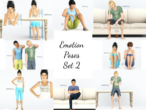 Sims 3 — Emotions Set 2 by jessesue2 — Emotion Poses. Body Language Poses. Some Conversation Poses *23 poses in total