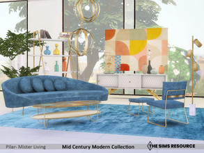 Sims 4 — Mister Living by Pilar — Mid century modern, a style that does not go out of style 