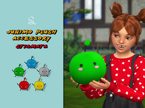 Sims 4 —  Junimo Plush Accessory by simlasya — All LODs 5 swatches New mesh Toddler to elder Custom thumbnail Not