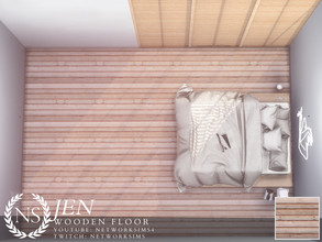 Sims 4 — Jen Wooden Floor by networksims — A pink-toned wooden plank floor.