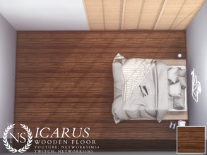 Sims 4 — Icarus Wooden Floor by networksims — A soft brown wooden floor.