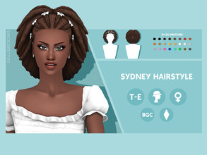 Sims 4 — Sydney Hairstyle by simcelebrity00 — Hello Simmers! This braided, ethnic, and hat compatible hairstyle is