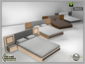 Sims 4 — drowx bedroom bed by jomsims — drowx bedroom bed