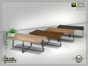 Sims 4 — Segot living room coffee table by jomsims — Segot living room coffee table